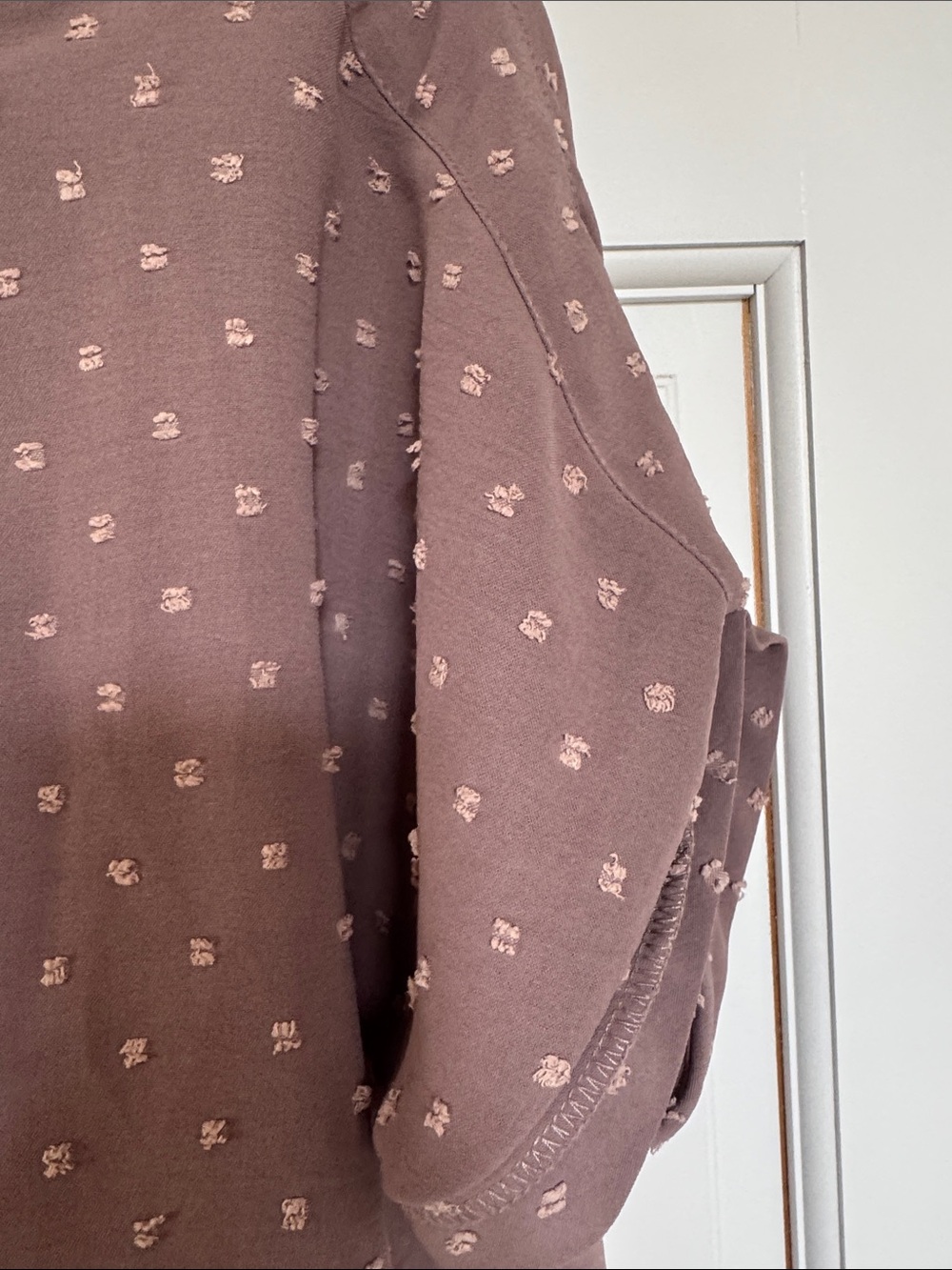 Women's Dusty Mauve Short-Sleeve Blouse - Picture 3 of 8
